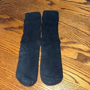 Women’s Vintage Black Slouch scrunch Socks.